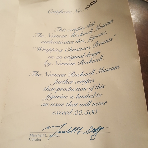 Norman Rockwell  authentic figurine statue collect - Picture 5 of 6